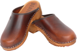 leather clogs
